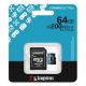 SDXC KINGSTON 64GB Canvas GO Plus, 200MB/s,  C10, UHS-I, U3, V30