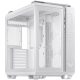 ASUS TUF Gaming GT502 PLUS ATX Gaming ohišje bele barve, Dual Chamber Chassis, Panoramic View, Tempered Glass front and side panel