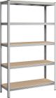 SONGMICS Regal 60 x 120 x 200 cm rjavo-srebrno,GLR060E01