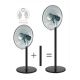 Be Cool Stojalo in namizni ventilator 40cm črn