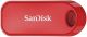 USB DISK SANDISK 32GB CRUZER SNAP, 2.0, rdeč, drsni priključek