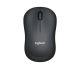 Logitech M220 Silent brezžična miška, črna