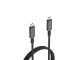 Kabel USB-C v USB-C, M/M, USB 4, 40Gbps, 8K 60Hz, 240W PD, 1m, pleten, LINQ