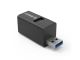 USB hub s 3 vhodi, 1x USB 3.0, 2x USB 2.0, Alu črn, ORICO MINI-U32L