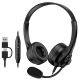 Slušalke Genius HS-235U AI,Black,USB A+C
