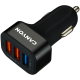 CANYON avto polnilnik C-07 QC 3.0 2.4A/3USB-A Black