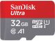 SDHC SanDisk micro 32GB Ultra, 120MB/s, UHS-I, C10, A1