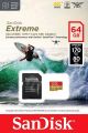 SanDisk Extreme microSDXC 64GB for Action Cams and Drones + SD Adapter 170MB/s & 80MB/s A2 C10 V30 UHS-I U3