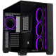 ASUS A32 PLUS ATX računalniško ohišje, kaljeno steklo, štirje 120mm ARGB ventilatorji, črno