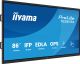 Iiyama ProLite TE8615A-B1AG - 86" Diagonal Class (85.6" viewable) LED-backlit displayinteractive digital signage with touchscreen (multi touch) / 8-microphone array / optional slot-in PC capability 4K UHD (2160p) 3840 x 2160 black (bezel) matte