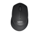 Logitech M330 Silent Plus brezžična miška, črna