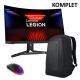 Komplet LENOVO Legion R27fc-30 27-palčni monitor + miška + nahrbtnik