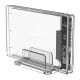 Zunanje ohišje za HDD/SSD 2,5'', USB-C 3.0 UASP to SATA3, prozorno, ORICO 2159C3