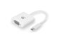 Adapter USB-C v VGA, 1080p 60Hz, bel, Ewent EC1050