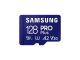 Spominska kartica Samsung PRO Plus micro SDXC, 128GB, 180MB/s, U3, V30, A2, UHS-I, z SD adapterjem