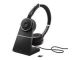 Jabra Evolve 75 SE MS Stereo - slušalke - s stojalom za polnjenje