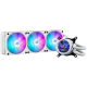 ASUS ROG Strix LC III 360 ARGB LCD White Edition vodno hlajenje za procesor, trije 120mm ROG ARGB ventilatorji, Aura Sync, belo
