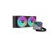Komplet za tekočinsko hlajenje AIO Liquid Cooler DeepCool LT240 ARGB, 240mm, RGB, črn