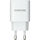 CANYON H-20, vhod PD 20W: 100V-240V, izhod: 1 vrata za polnjenje - USB-C: PD 20W (5V3A/9V2.22A/12V1.67A), EU vtič