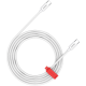 CANYON cable CC60AB C-C 60W pleten 2m White