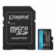 SDXC KINGSTON micro 1TB Canvas GO Plus, 200/160MB/s, C10, UHS-I, U3, V30, A2, adapter