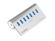 USB-C hub s 7 vhodi, 7x USB-A 3.2 Gen1, ALU, ORICO M3U7-10