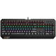 CANYON Hazard GK-6, Wired multimedia gaming keyboard with lighting effect, 108pcs rainbow LED, Numbers 104keys