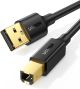 Ugreen tiskalniški kabel USB 2.0 - USB A v USB B združljiv s HP, Canon, Epson, Lexmark, Dell, Brother (3 m)
