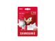 SAMSUNG Sonic microSD pomnilniška kartica 128 GB, UHS-I U3, za Full HD in 4K UHD, hitrost branja do 180 MB/s in pisanja do 130 MB/s, primerna za ročne konzole; vključno z SD-adapterjem.