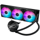 ASUS ROG Ryuo III 360 ARGB vodno hlajenje za procesor z Asetek 8. generacijo rešitve za črpalko, Anime Matrix LED zaslonom in 3x 120 mm ROG ARGB hladilnimi ventilatorji.