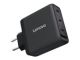 LENOVO večportni USB-C polnilec 100W GaN, črn