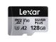 Spominska kartica Lexar Professional SILVER Plus, micro SDXC, 128GB, U3, V30, A2, UHS-I, z adapterjem