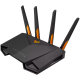 ASUS TUF Gaming AX4200 Dual-Band WiFi 6 (802.11ax) Igralni usmerjevalnik s mobilnim načinom igranja, 3-stopnjsko usmerjanje vrat, vrata 2.5 Gbps, AiMesh za mrežo WiFi
