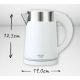 Adler Električni grelnik vode 0,6 L  bela barva AD1372W