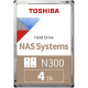 TOSHIBA N300 NAS 4TB CMR disk, 8.89cm (3.5"), SATA 6Gb/s, 7200 obratov/min