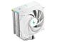 Hladilnik za procesor DeepCool AK400 DIGITAL SE WH, 120mm, ARGB, LCD, bel