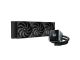 Komplet za tekočinsko hlajenje AIO Liquid Cooler DeepCool MYSTIQUE 360, 360mm, LCD, črn