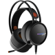 CANYON INTERCEPTOR GH-8A, Gaming headset 3.5mm jack plus USB connector for LED backlight, adjustable microphone and volume control, with 2in1 3.5mm adapter