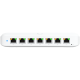 Ubiquiti USW-Ultra-210W-EU compact, Layer 2, 8-port GbE PoE switch with versatile mounting options, 7x GbE PoE+ output ports