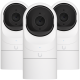 UBIQUITI G3 Flex 3-pack; FHD (2MP) video resolution; Versatile table or ceiling mounting; 6 m (20 ft) IR night vision; Connect and power using PoE; Record audio with an integrated microphone; Weather-resistant (outdoor covered).