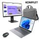 Paket: prenosnik LENOVO ThinkBook G7 z AMD Ryzen 5 7535HS, 16-palčni zaslon, 16 GB RAM, 512 GB SSD, Windows 11 Pro (W11P) + monitor E27q-40 27i + miška + torba Toploader T210
