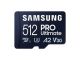 Spominska kartica Samsung PRO Ultimate, micro SDXC, 512GB, U3, V30, A2, UHS-I, z SD adapterjem