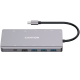 CANYON DS-12, 13-v-1 USB-C razdelilec, z 2HDMI, 3USB 3.0: podpora do največ 5 Gbps