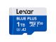 Spominska kartica Lexar BLUE PLUS, Micro SDXC, 1TB, 170MB/s, U3, V30, A2, UHS-I, z adapterjem