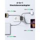 Ugreen Nexode 4v1 USB vtičnica 30W z 2xUSB, 1xUSB-C in Quick Charge