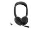Jabra Evolve2 65 Flex UC Stereo - slušalke - z brezžično polnilno blazinico