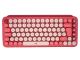 Tipkovnica Logitech POP Keys z EMOJI, mehanska, roza, SLO g.