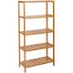SONGMICS Bamboo naravni regal 60 x 26 x 130 cm, BCB35Y
