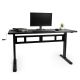 VonHaus nastavljiva Sit&Stand delovna miza črna 