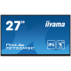 Iiyama ProLite T2755MSC-B1 - LED monitor27" touchscreen 1920 x 1080 Full HD (1080p) @ 60 Hz IPS 400 cd/m² 1000:1 5 ms HDMI DisplayPort speakers black matte